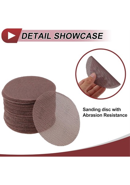 50 Adet 5 Inç Abranet Zımpara Filesi Tıkanmayı Önleyen Kanca Döngülü Tozsuz Ağ (Yurt Dışından) modelleri