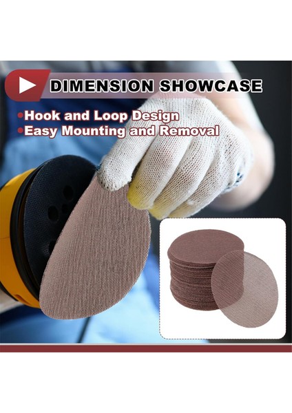 50 Adet 5 Inç Abranet Zımpara Filesi Tıkanmayı Önleyen Kanca Döngülü Tozsuz Ağ (Yurt Dışından) indirimleri