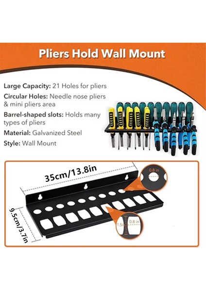 Duvara Monte Anahtar Düzenleyici El Aleti Tutucu Ray Rafı (Yurt Dışından)