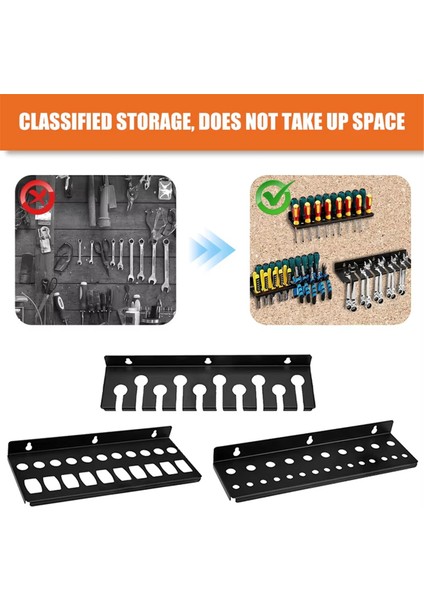 Duvara Monte Anahtar Düzenleyici El Aleti Tutucu Ray Rafı (Yurt Dışından) fırsatları