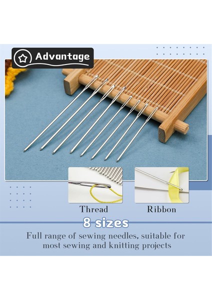 40 Adet Büyük Gözlü Künt Iğne, Goblen Iğnesi - Iplik Geçirici Yüksüklü (Yurt Dışından) indirimleri