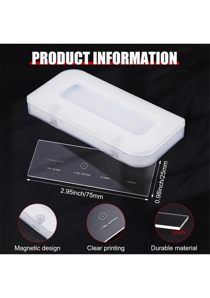 0,01 mm Mikroskop Kalibrasyon Slayt Cetveli Kalibrasyon Kamera Cetveli (Yurt Dışından) fırsatları