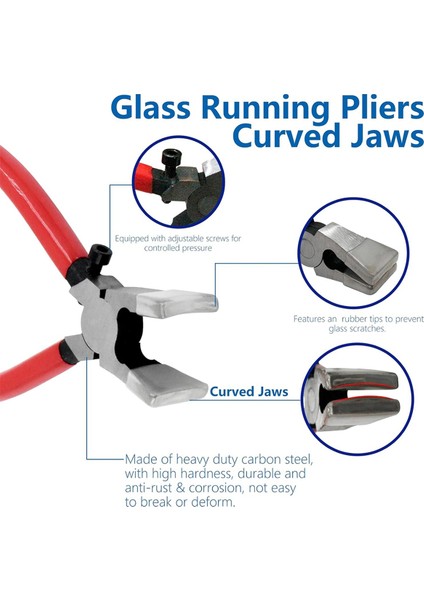 Ağır Hizmet Tipi Cam Kesme Alet Seti, Kavisli Çeneli Cam Çalıştırma Pensesi (Yurt Dışından) modelleri