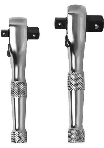 2'si 1 Arada Mini Cırcırlı Anahtar Aleti Çift Uçlu Cırcırlı Soket 2 Adet (Yurt Dışından)