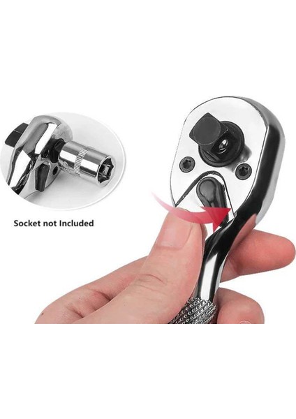 2'si 1 Arada Mini Cırcırlı Anahtar Aleti Çift Uçlu Cırcırlı Soket 2 Adet (Yurt Dışından) indirimleri