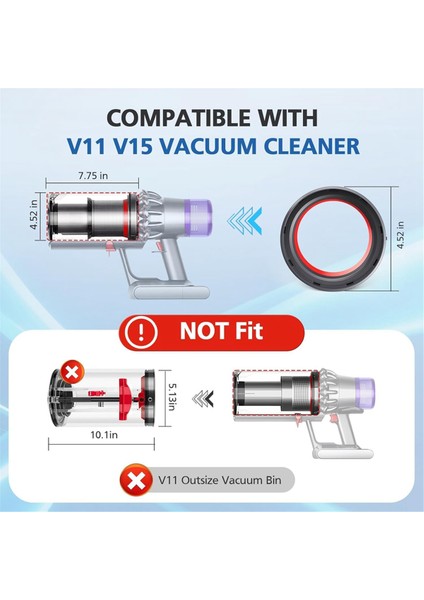 Dyson V11 V15 SV17 Toz Haznesi Için Sızdırmazlık Halkası (Yurt Dışından) modelleri
