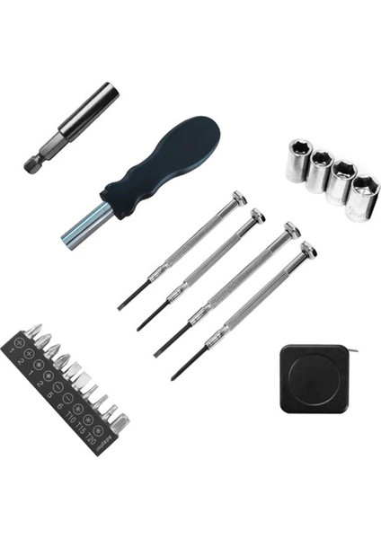 21'i 1 Arada Araba Şeklinde Mini Tornavida Seti ve El Feneri Tamir Aleti Kırmızı (Yurt Dışından) modelleri