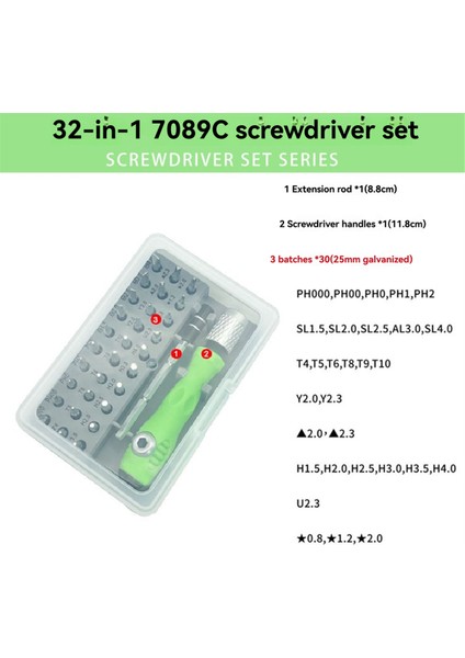 32'si 1 Arada Tornavida Seti Hassas Tornavida Seti Çok Işlevli Tornavida (Yurt Dışından) modelleri