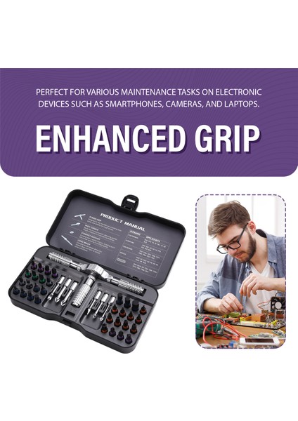 Manyetik Cırcır Tornavida Seti 40 Parça Hassas Uçlar (Yurt Dışından) indirimleri