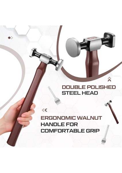 Adet Pu Tokmak Çekiç Seti Karbon Çelik Çift Başlı Çekiç (Yurt Dışından) modelleri