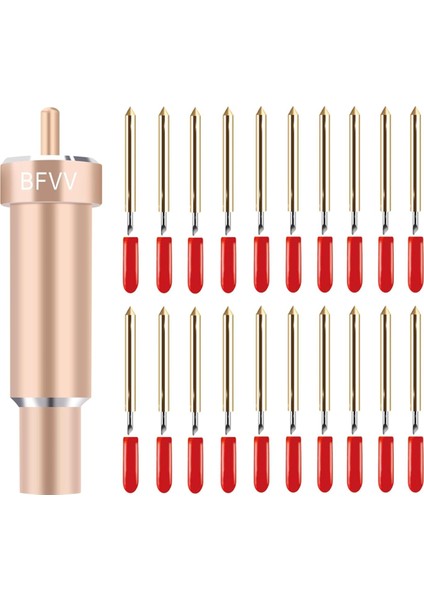 20 Adet Vinil Kesme Bıçağı ile Bıçak Tutucu Tabanı (Yurt Dışından)