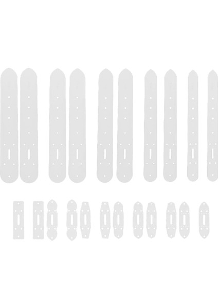 22 Adet 11 Stil Deri Şablonu Pvc Deri Desen Şablonları (Yurt Dışından)