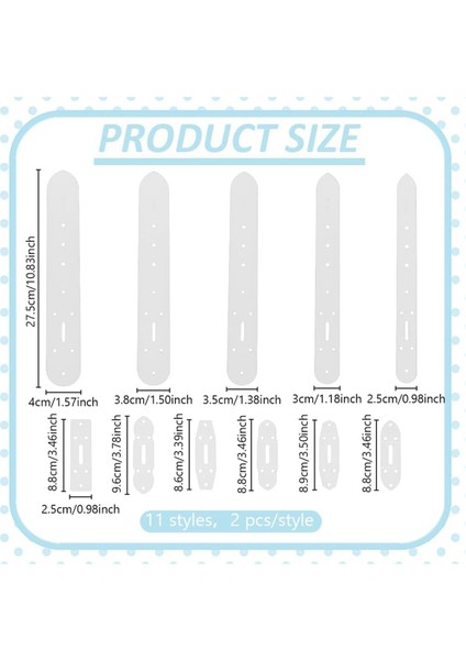 22 Adet 11 Stil Deri Şablonu Pvc Deri Desen Şablonları (Yurt Dışından) modelleri