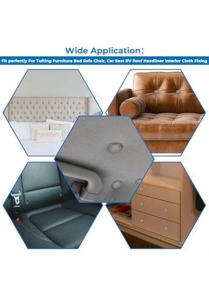 Takım Döşeme Düğmesi Tufting Mobilyalara Uygun Gri (Yurt Dışından) modelleri