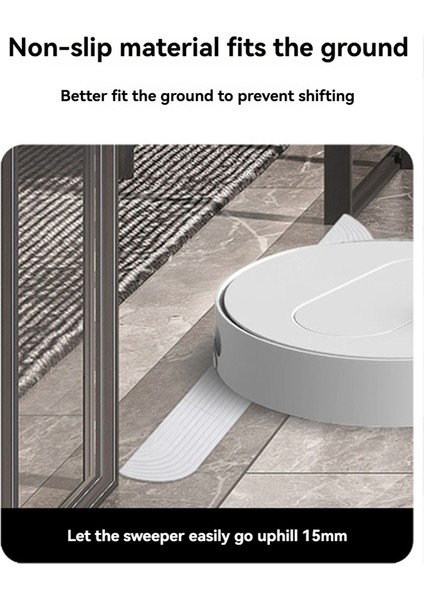 Piyasadaki Çoğu Süpürme Robotuna Uygulanan 1,5-1,9 cm Eşikli Basamaklı Rampa Tırmanma Matı Yedek Destekleri Gri (Yurt Dışından) fırsatları