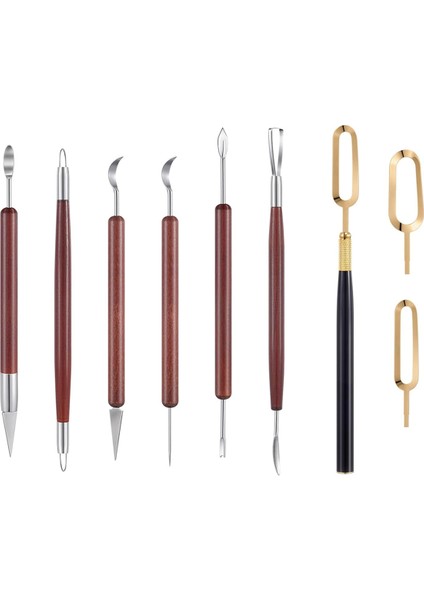 Parçalı Seramik Kil Heykeltraşlık Aletleri Seti ve Yivli Bıçak Seti (Yurt Dışından)