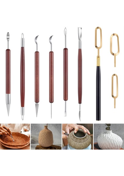 Parçalı Seramik Kil Heykeltraşlık Aletleri Seti ve Yivli Bıçak Seti (Yurt Dışından) fiyatları