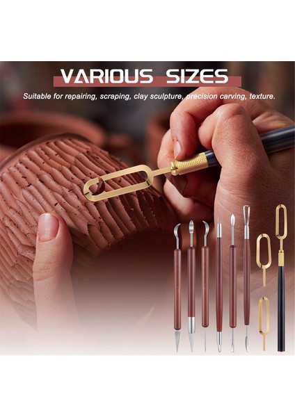 Parçalı Seramik Kil Heykeltraşlık Aletleri Seti ve Yivli Bıçak Seti (Yurt Dışından) indirimleri