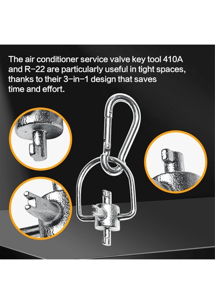 R22 ve 410A Soğutucular Için Hvac Aletleri Kilitli Kapak Anahtarları 2'li Paket (Yurt Dışından) fiyatları