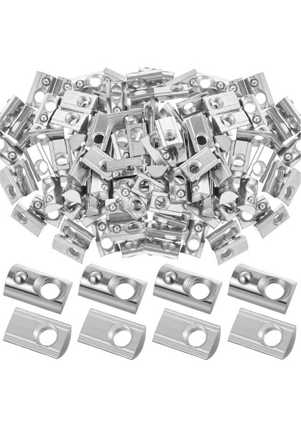 4040 Serisi M8 T Somunlar Yaylı Yarım Rulo Avrupa Standardı T Somunu (Yurt Dışından)