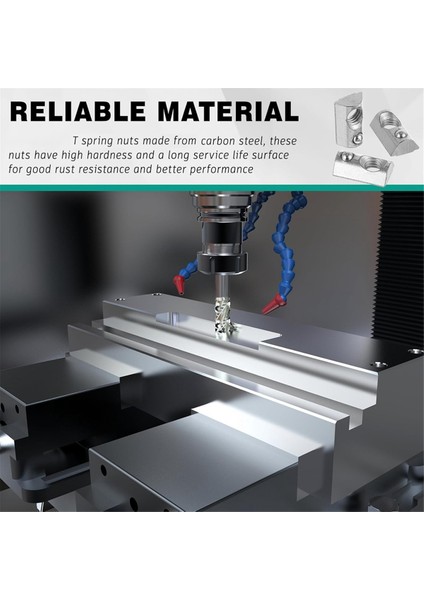 4040 Serisi M8 T Somunlar Yaylı Yarım Rulo Avrupa Standardı T Somunu (Yurt Dışından) indirimleri