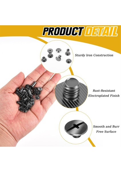 Çeşitli Cilt Vidaları Seti, M5X4/5/6/8/10/12MM Kitap Cilt Perçinleri (Yurt Dışından) modelleri