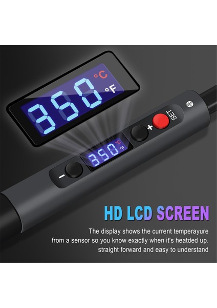 65W Dahili Isıtmalı Akıllı Dijital Ekranlı Lehimleme Demiri (Yurt Dışından) indirimleri