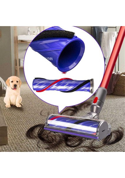 Dyson V7 V8 V10 V11 V15 Doğrudan Tahrikli Kablosuz Süpürge Başlığı Aparatları Için Fırça Rulosu, Yedek Yün Üst Başlıklı (Yurt Dışından) fiyatları