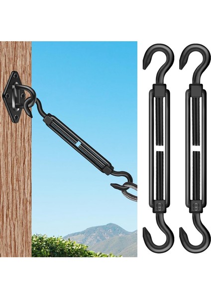 Adet M8 Kanca ve Kanca Gerdirme Çubuğu 304 Paslanmaz Çelik (Yurt Dışından) fiyatları