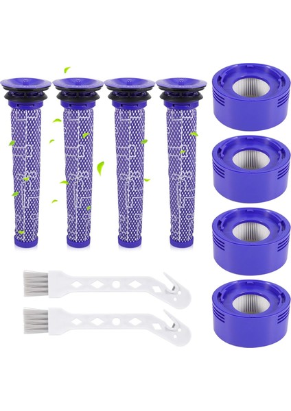 Dyson V7 V8 Serisi Elektrikli Süpürgeler Için Hepa Son Filtreler ve Ön Filtreler, Yedek Filtre 965661-01 ve 967478-01 (Yurt Dışından)