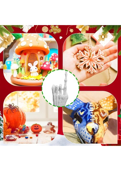 50 Paket Beyaz Hava Kurumalı Köpük Kili, 18OZ Çocuklar Için Yumuşak Kalıp Kili (Yurt Dışından) indirimleri