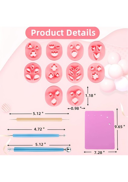 Polimer Kil Kesiciler, Küpe Yapımı Için 10 Şekilli Çiçek Kil Kesici (Yurt Dışından) indirimleri