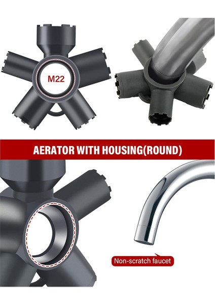 Tesisat Için 10'u 1 Arada Musluk Havalandırma Sökme Alet Seti (Yurt Dışından) fiyatları