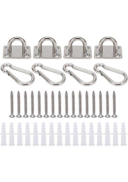 Paslanmaz Kare Ağır Hizmet Tipi Tavan Kancası Duvara Monte Kanca (Yurt Dışından)