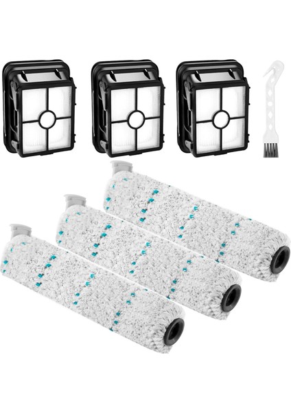 Bissell Crosswave Max ve Crosswave 2554 2590 Elektrikli Süpürge Parçaları Için Yedek Fırça ve Filtreler, 1618641 ve 1608684'Ü Değiştirin (Yurt Dışından)