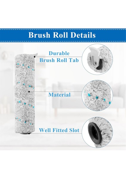 Bissell Crosswave Max ve Crosswave 2554 2590 Elektrikli Süpürge Parçaları Için Yedek Fırça ve Filtreler, 1618641 ve 1608684'Ü Değiştirin (Yurt Dışından) fiyatları