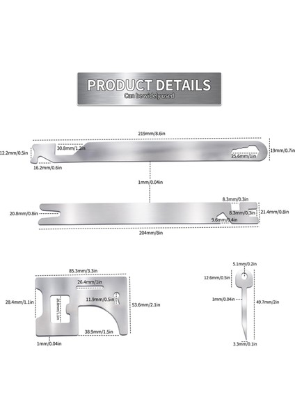 6 Parçalı Evrensel Alet Seti, Yüksek Elastik Paslanmaz Çelik Tamir Aletleri, (Yurt Dışından) indirimleri