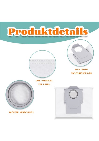 Roborock S7 Maxv Ultra/s7 Pro Ultra/q7 MAX+/G10S Pro Için Toz Torbaları, Büyük Kapasiteli Toz Torbaları Elektrikli Süpürge Yedek Parçaları (Yurt Dışından) indirimleri