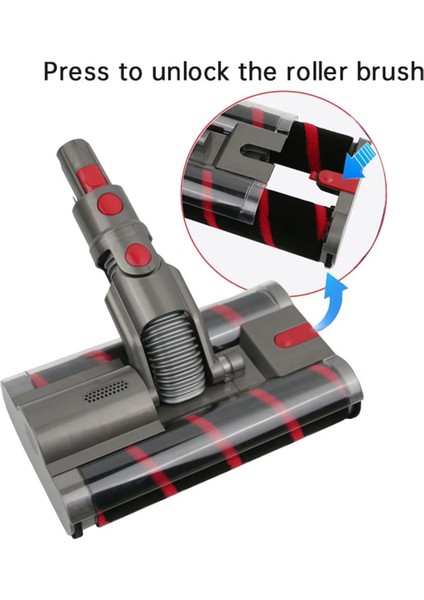 Dyson SV19 OMNI-GLIDE/SV21 Elektrikli Süpürge Aparatı Yedek Elektrikli Zemin Fırçası Başlığı (Anahtar Kilidi ve Temizleme Fırçası Ile) (Yurt Dışından) indirimleri