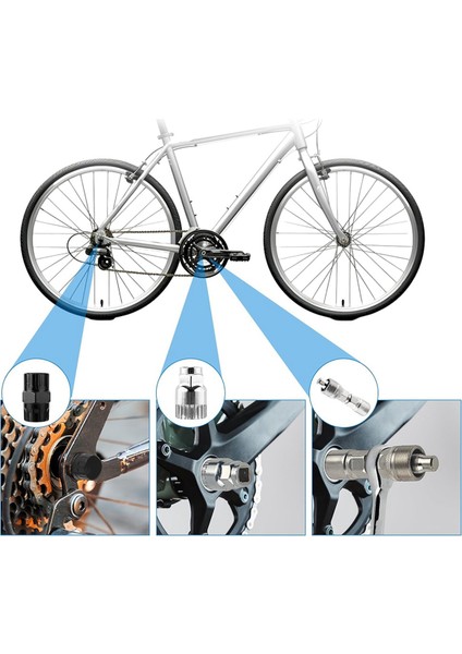 Parça Bisiklet Tamir Alet Takımı Serbest Tekerlek Kaset Kilit Halkası Krank Çektirme Aparatı (Yurt Dışından) fiyatları