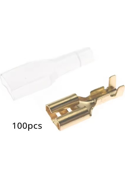 100 Set 6,3 mm Dişi Spade Sıkma Terminali (Yurt Dışından) fiyatları