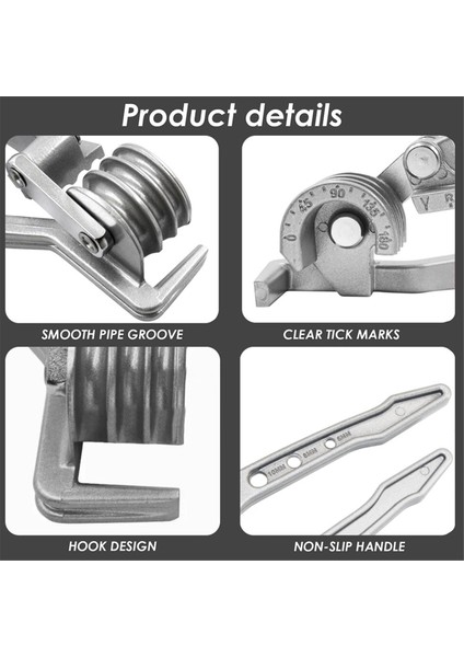 180° Boru Bükme Makinesi 3'ü 1 Arada Manuel Boru Bükme Aleti Metrik (Yurt Dışından) indirimleri