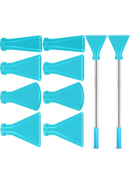 Akrilik Dökme Boya Malzemeleri, Paslanmaz Çelik Pipet Üfleme Nozulları Seti Mavi (Yurt Dışından)