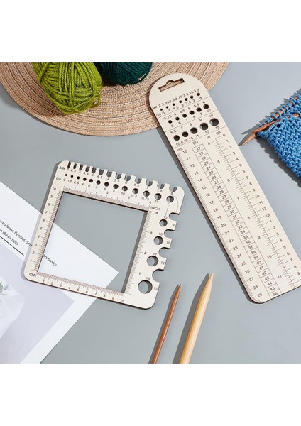 Parçalı Ahşap Örgü Ölçü Cetvelleri, Örgü Iğne Ölçü Ölçüm Aracı (Yurt Dışından) indirimleri