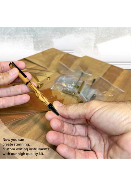 Ahşap Tornalama Kalem Setleri 10'lu Paket 10 Siyah Mürekkepli Tükenmez Kalem (Yurt Dışından) fiyatları