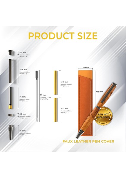 Ahşap Tornalama Kalem Setleri 10'lu Paket 10 Siyah Mürekkepli Tükenmez Kalem (Yurt Dışından) fırsatları