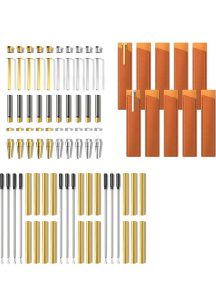 Ahşap Tornalama Için Kalem Setleri 10'lu Paket 10 Kalem Kılıfı ve Kalem Yapımı Araçları (Yurt Dışından)