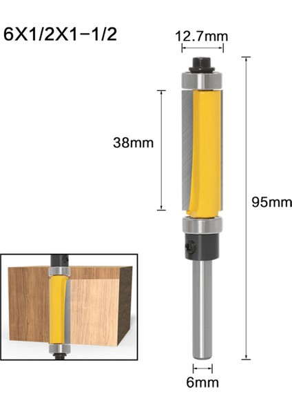 Ahşap Kalıp Desen B Için 1/2 6mm Saplı Düz Kesim Freze Ucu (Yurt Dışından) indirimleri