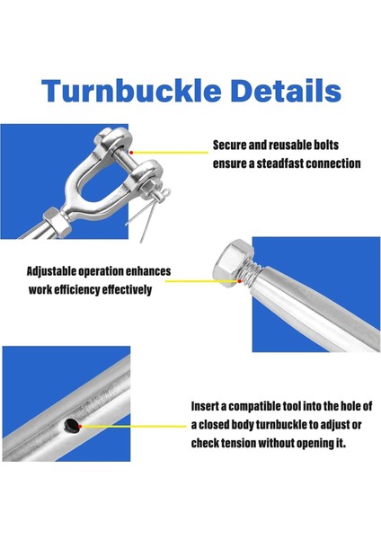 Adet Gerdirme Çubuğu, 1/4 Inç (M6) 304 Paslanmaz Çelik Gerdirme Çubuğu (Yurt Dışından) fiyatları