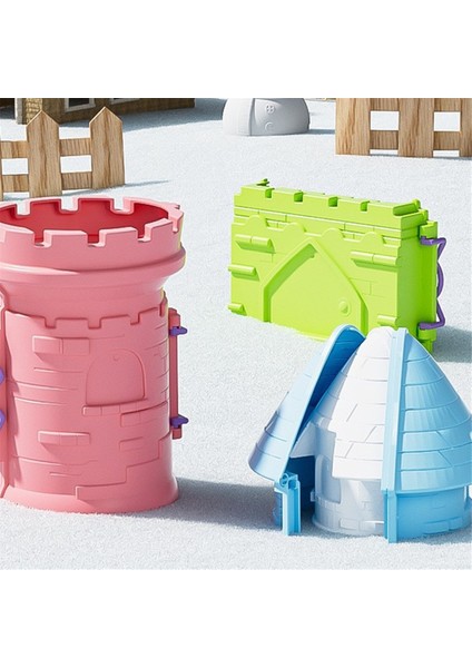 Açık Hava Plaj Kumu Için Üç Parçalı Kale Kalıpları 1 Adet (Yurt Dışından) fiyatları
